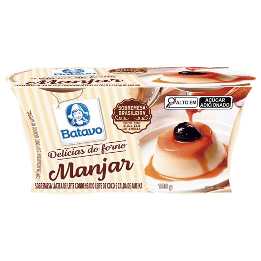 Manjar de Coco com Calda de Ameixa Batavo Delícias do Forno Pote 180g 2 Unidades - Imagem em destaque