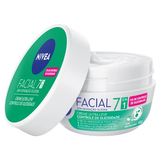 Creme Facial Efeito Matte 7 em 1 Controle de Oleosidade Nivea Pote 100g - Imagem em destaque