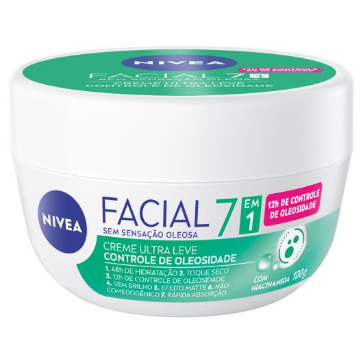 Creme Facial Efeito Matte 7 em 1 Controle de Oleosidade Nivea Pote 100g - Imagem em destaque