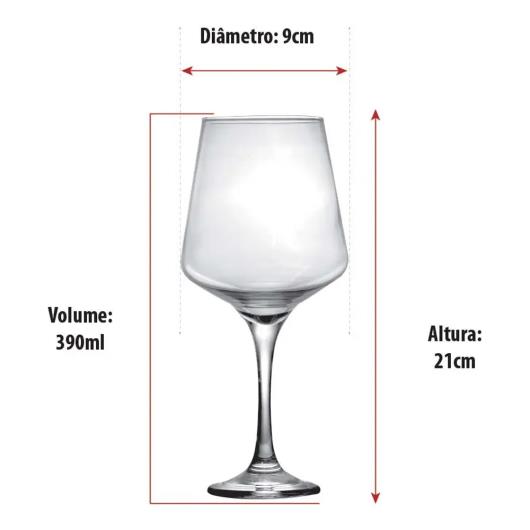 Taça Square Vinho Ruvolo 390ml - Imagem em destaque
