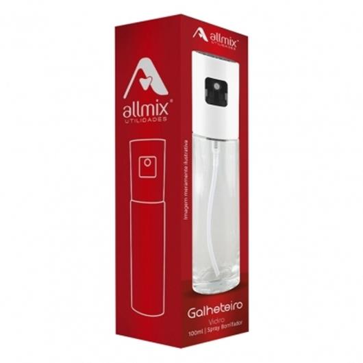 Galheteiro Azeite e Vinagre Allmix Vidro Borrifador 100ml - Imagem em destaque