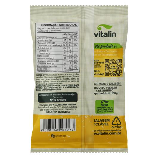 Biscoito Sequilho Caseirinho Maracujá sem Glúten Vitalin Pacote 100g - Imagem em destaque