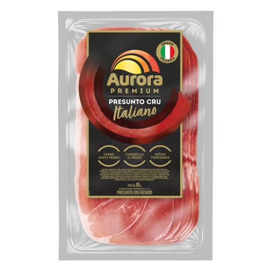 Presunto Italiano Cru Aurora Premium Fatiado 80g - Imagem em destaque
