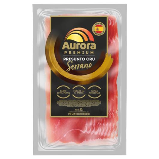 Presunto Serrano Cru Aurora Premium Fatiado 80g - Imagem em destaque