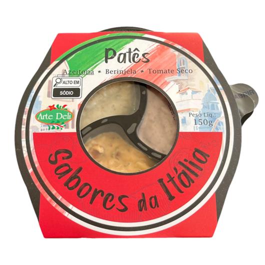 Patê Sabores da Itália Azeitona, Berinjela e Tomate Seco Arte Deli 150g - Imagem em destaque