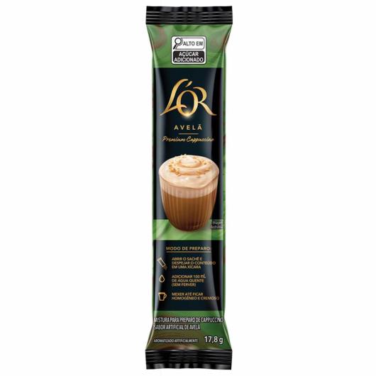 Cappuccino Solúvel Avelã L'or Premium 17,8g - Imagem em destaque