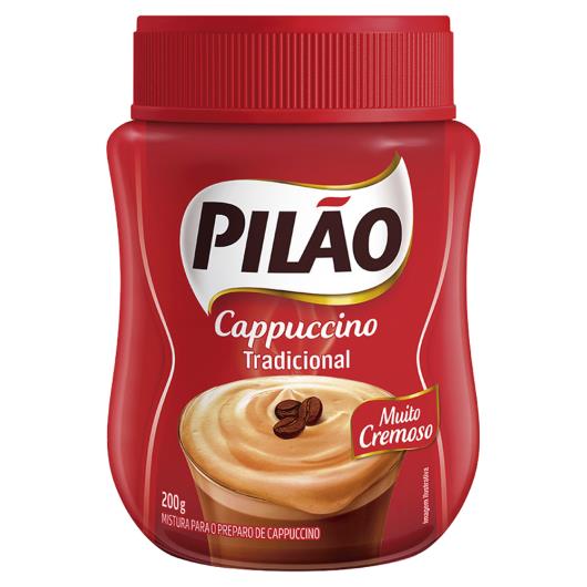 Cappuccino Solúvel Tradicional Pilão Pote 200g - Imagem em destaque