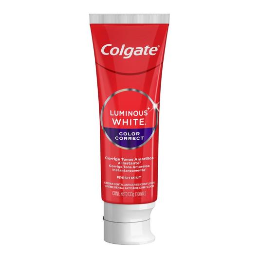 Creme Dental Fresh Mint Color Correct Colgate Luminous White Caixa 133g - Imagem em destaque