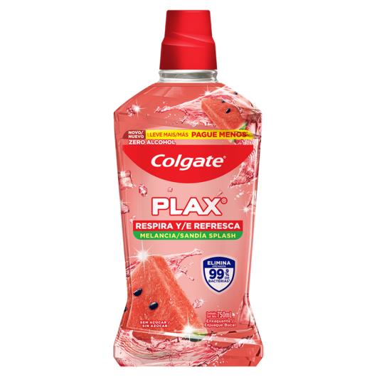 Enxaguante Bucal Zero Álcool Melancia Colgate Plax Frasco 750ml Leve Mais Pague Menos - Imagem em destaque
