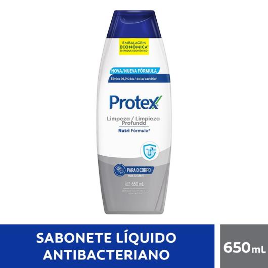 Sabonete Líquido Antibacteriano Limpeza Profunda Protex Frasco 650ml Embalagem Econômica - Imagem em destaque