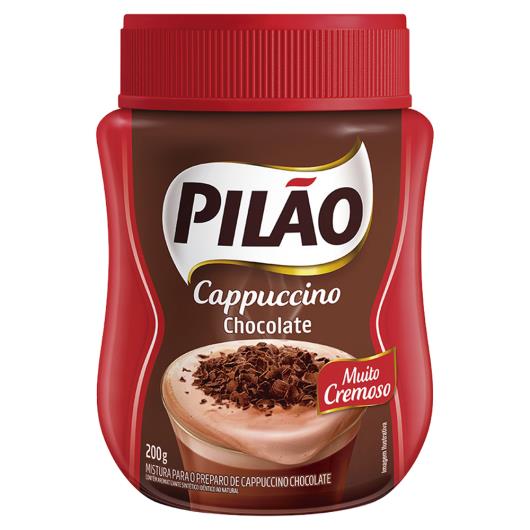 Cappuccino Solúvel Chocolate Pilão Pote 200g - Imagem em destaque
