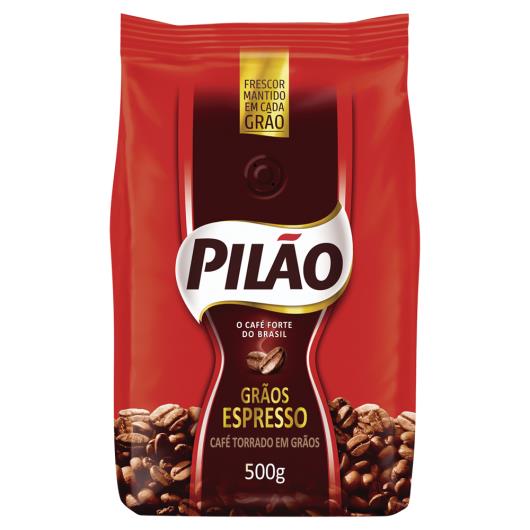 Café Torrado em Grãos Espresso Pilão Pacote 500g - Imagem em destaque