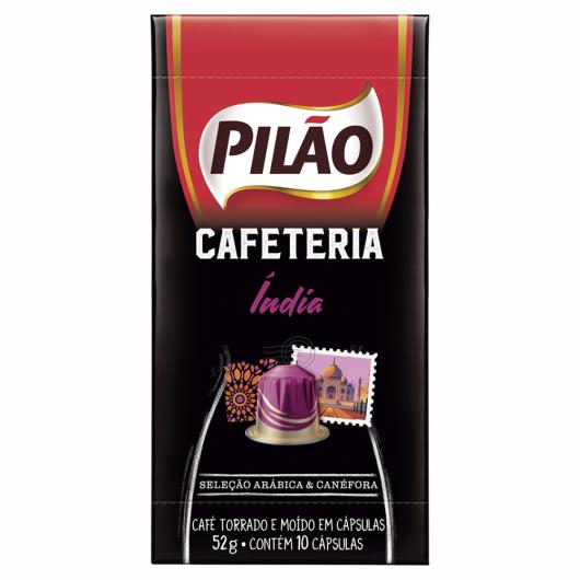 Café em Cápsula Torrado e Moído Índia Pilão Cafeteria 52g 10 Unidades - Imagem em destaque