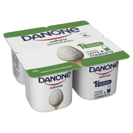 Iogurte Natural Desnatado Danone Bandeja 340g - Imagem em destaque