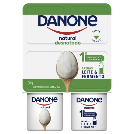 Iogurte Natural Desnatado Danone Bandeja 340g - Imagem em destaque