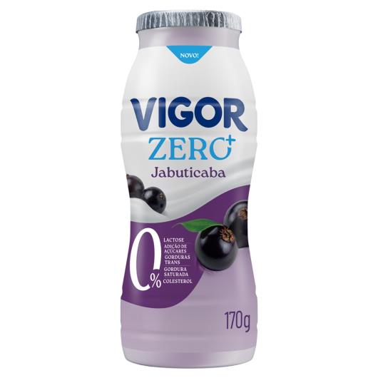 Iogurte Desnatado Zero Lactose Jabuticaba Vigor Zero+ Frasco 170g - Imagem em destaque