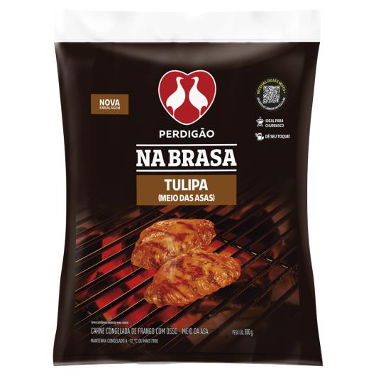 Meio da Asa de Frango Tulipa Perdigão Na Brasa Congelado 800g - Imagem em destaque