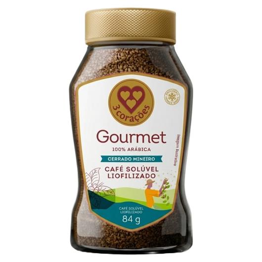 Café Solúvel Cerrado Mineiro 3 Corações Gourmet Vidro 84g - Imagem em destaque