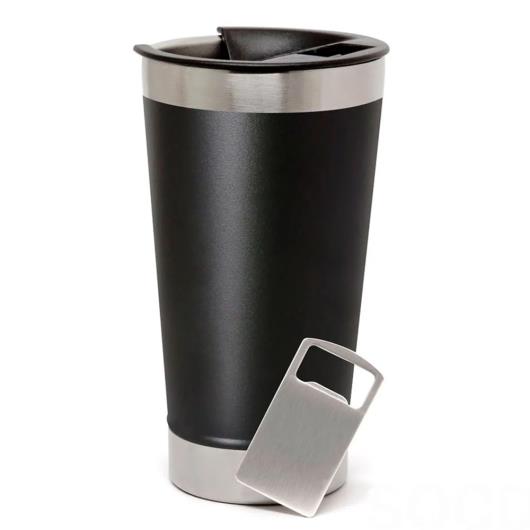 Copo Térmico Preto 473ml - Imagem em destaque