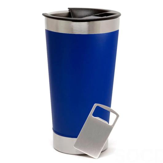 Copo Térmico Azul 473ml - Imagem em destaque