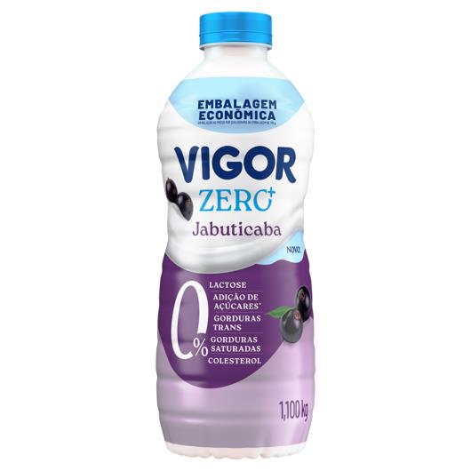 Iogurte Desnatado Zero Lactose Jabuticaba Vigor Zero+ Garrafa 1,1kg Embalagem Econômica - Imagem em destaque