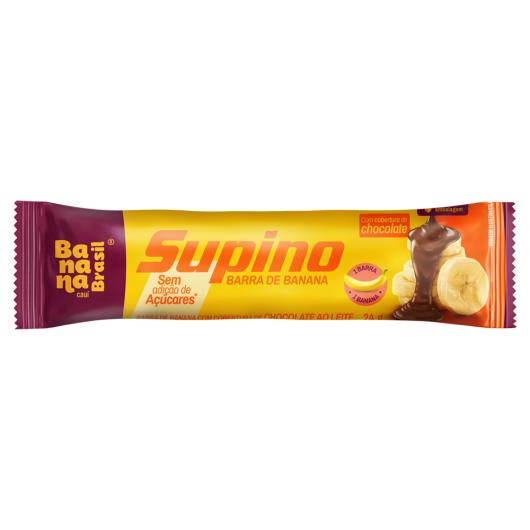 Barra de Frutas Banana Cobertura Chocolate sem Adição de Açúcar Banana Brasil 24g - Imagem em destaque