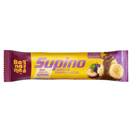 Barra de Frutas Banana e Ameixa Cobertura Chocolate ao Leite Banana Brasil 24g - Imagem em destaque