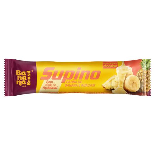 Barra de Frutas Banana e Abacaxi Cobertura Chocolate Branco Banana Brasil 24g - Imagem em destaque