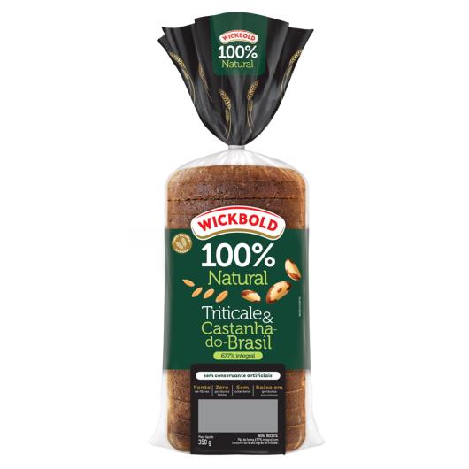 Pão de Forma 67,7% Integral Triticale & Castanha-do-Brasil Wickbold 350g - Imagem em destaque