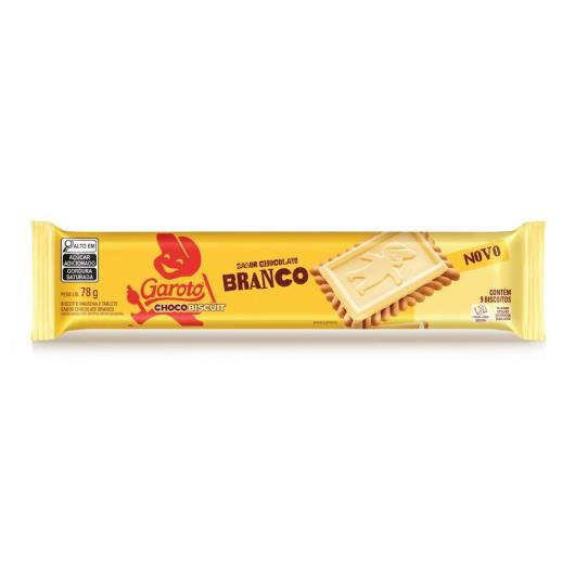 Biscoito Choco Biscuit Chocolate Branco Garoto 78g - Imagem em destaque