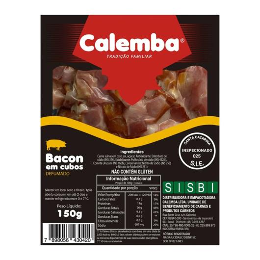 Bacon de Pernil em Cubos Calemba 150g - Imagem em destaque