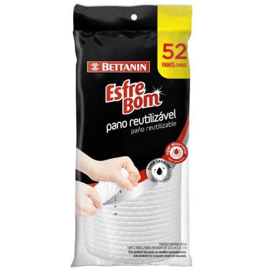Pano Reutilizável Branco Bettanin Esfrebom Rolo 52 Unidades - Imagem em destaque