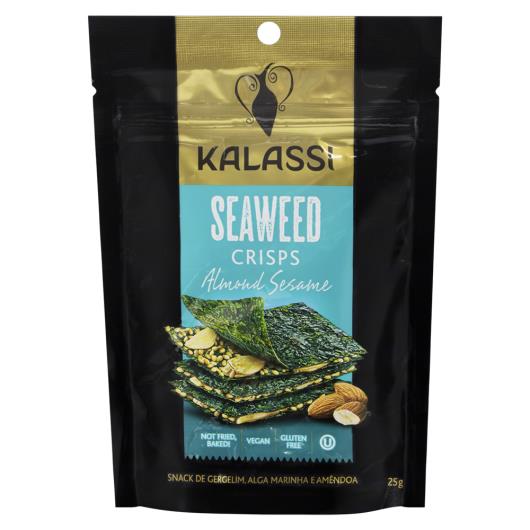 Snack Alga Marinha Kalassi Gergelim e Amêndoa Pouch 25g - Imagem em destaque