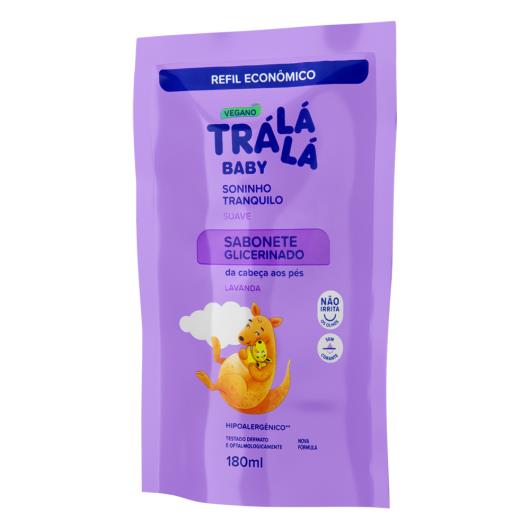 Sabonete Líquido da Cabeça aos Pés Soninho Tranquilo Lavanda Trá Lá Lá Baby Refil 180ml - Imagem em destaque
