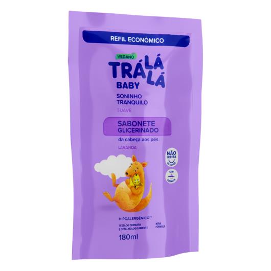 Sabonete Líquido da Cabeça aos Pés Soninho Tranquilo Lavanda Trá Lá Lá Baby Refil 180ml - Imagem em destaque