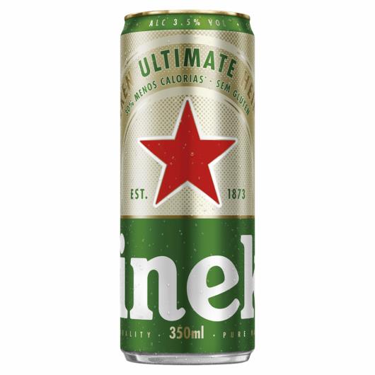 Cerveja Heineken Ultimate Puro Malte sem Glúten Menos Calorias Lata 350ml - Imagem em destaque