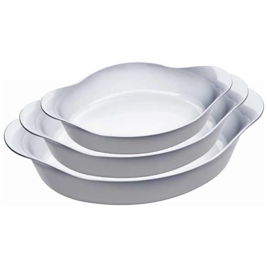 Conjunto de Assadeiras Ovais Marinex Opaline 3 Unidades - Imagem em destaque