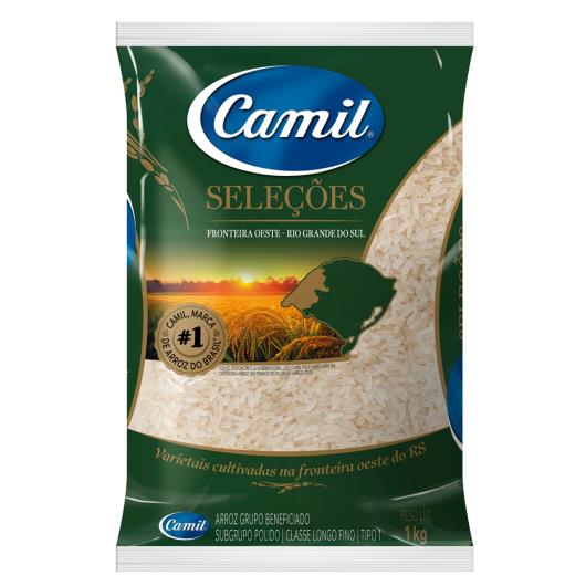 Arroz Branco Tipo 1 Camil Seleções Pacote 1kg - Imagem em destaque