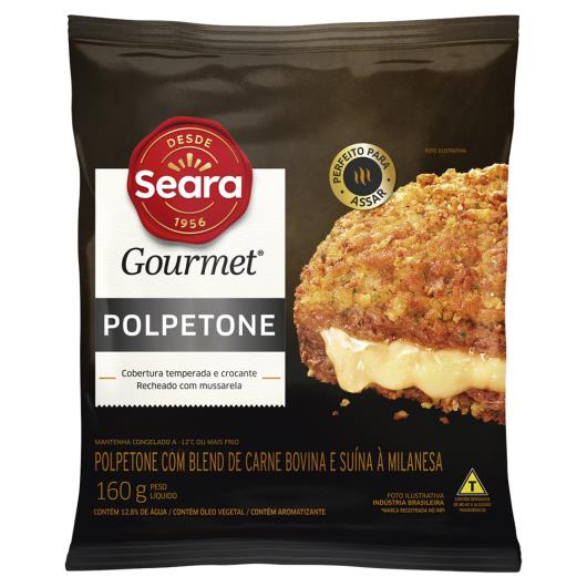 Polpetone Recheio Mussarela Seara Gourmet Congelado 160g - Imagem em destaque