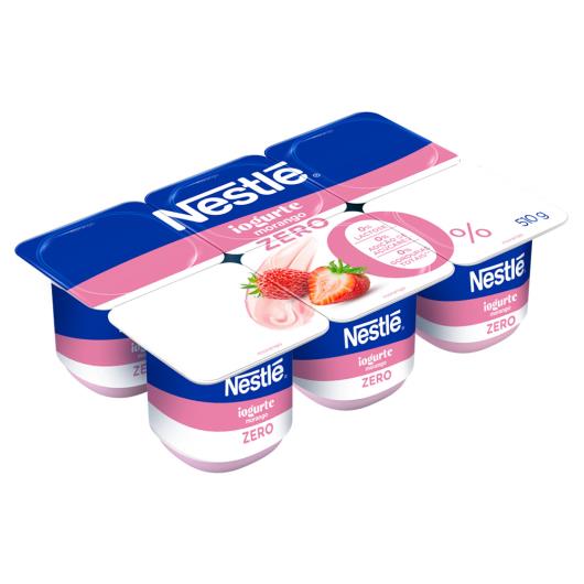 Iogurte Desnatado Zero Lactose Morango Nestlé Bandeja 510g - Imagem em destaque