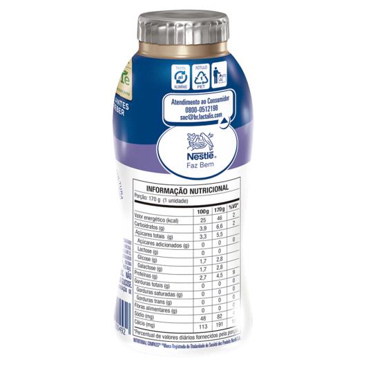 Iogurte Desnatado Zero Lactose Ameixa Nestlé Frasco 170g - Imagem em destaque