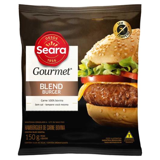 Hambúrguer Blend Burguer Seara Gourmet Congelado 150g - Imagem em destaque