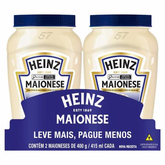 Maionese Heinz Pack 2 Unidades 400g Cada - Imagem em destaque