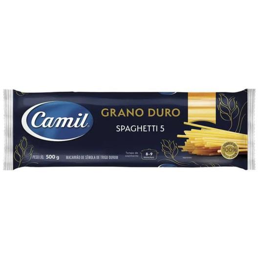 Macarrão Camil Grano Duro Spaghetti N°5 500g - Imagem em destaque