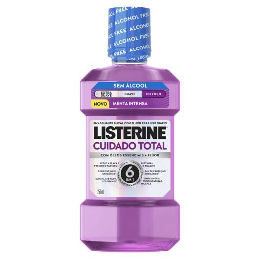Enxaguante Bucal Listerine Cuidado Total Zero Álcool Menta Intensa Frasco 500ml - Imagem em destaque