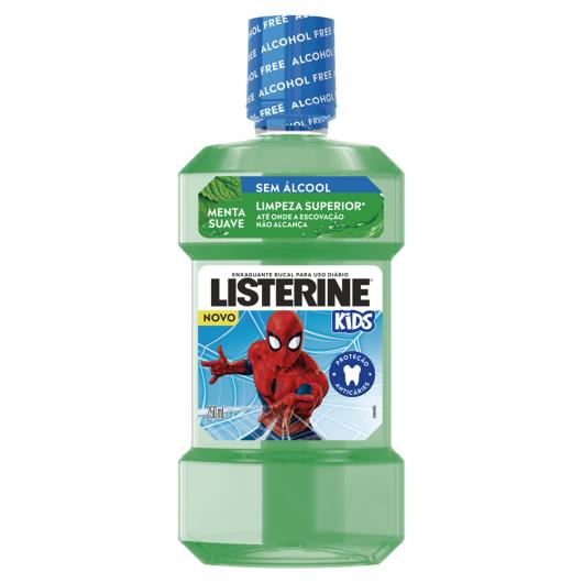 Enxaguante Bucal Listerine Kids Zero Álcool Menta Suave Frasco 250ml - Imagem em destaque