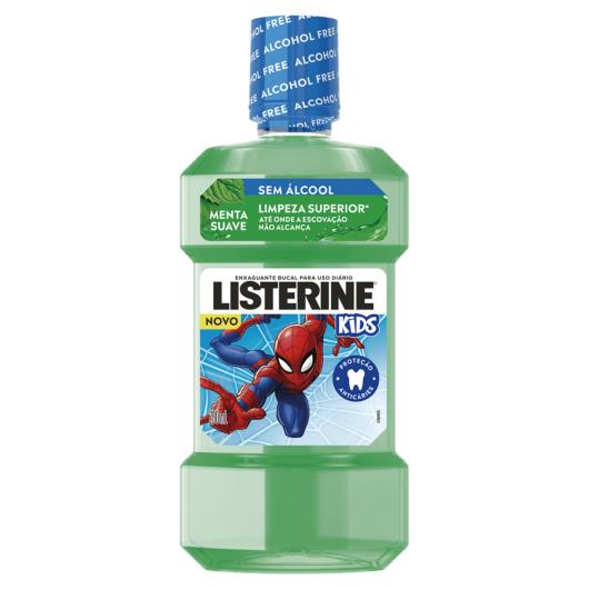 Enxaguante Bucal Listerine Kids Zero Álcool Menta Suave Frasco 250ml - Imagem em destaque