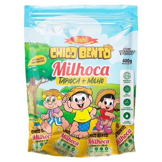 Tapioca Milho Oishii Milhoca Chico Bento 400g 7 Porções de 80g Cada - Imagem em destaque