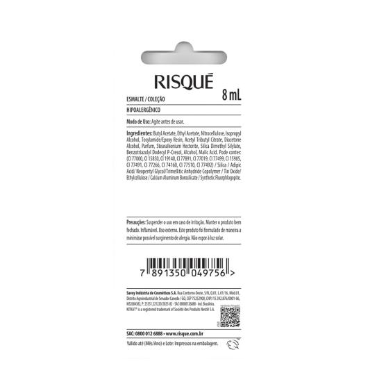 Esmalte Risqué Cremoso Crocante na Medida Kitkat Blister 8ml - Imagem em destaque