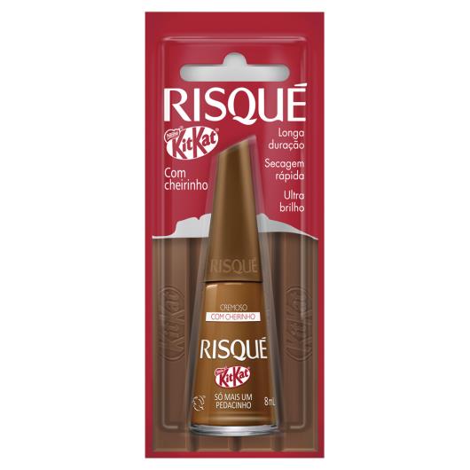Esmalte Risqué Cremoso Só Mais Um Pedacinho Kitkat Blister 8ml - Imagem em destaque